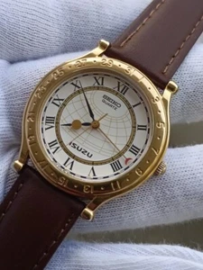 Rare SEIKO Age Of Discovery 6F25-8000 Limited Edition ISUZU Logo Quartz Japan Me - Picture 1 of 19