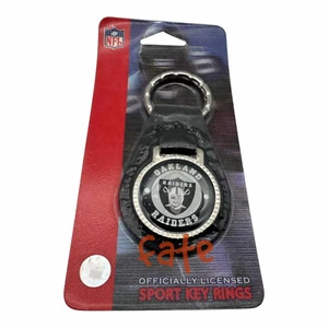 Oakland Raider Logo Kunstleder Schlüsselanhänger Sport Key Ring - Bild 1 von 2