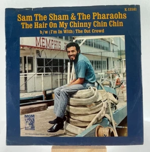 SAM THE SHAM 45 RPM THE HAIR ON MY CHINNY CHIN CHIN / THE OUT CROWD—EX - Imagen 1 de 5