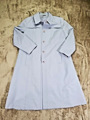 Abrigo de vestir clásico para mujer Pettites azul claro fiesta formal con bolsillos talla 18 Foto 1 de 4