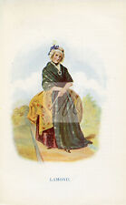 LAMOND, Costumes of the Scottish Clans - Vintage 1845 Print #I333