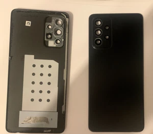 Fits Genuine Samsung Galaxy A52 Rear Back Battery Cover case Panel black - Zdjęcie 1 z 1