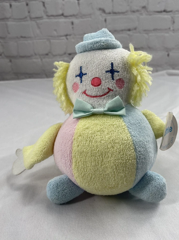 De Colección Eden Payaso Bebé Juguete Pastel Terrycloth Sonajero Peluche Bola Lovey Con Etiqueta Foto 1 de 4