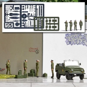 Busch 1936 - 1/87 / H0 4 soldados NVA de pie - nuevo - Imagen 1 de 1