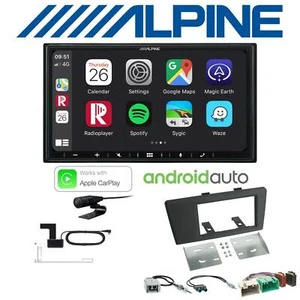 Alpine Autoradio DAB Android Apple CarPlay für Volvo V70 II 2000-2003 schwarz - Bild 1 von 6