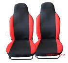 Proton Compact  - Pair of PREMIUM Red & Black Car Seat Covers