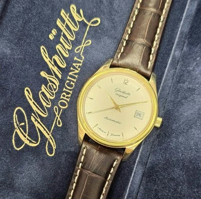 Glashütte Original Senator 18K 750 Gold Automatic Ref. 10-33-04-02-04 Full-Set - Image 1 of 4