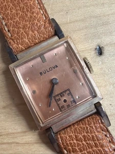 Vintage Bulova Tank Manual Gold Filled 21j C852 - Bild 1 von 9