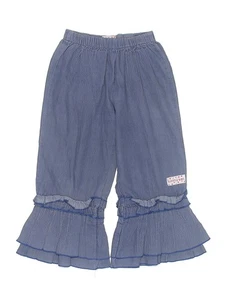 Ruffle Girl Girls Blue Casual Pants Medium kids - Picture 1 of 2