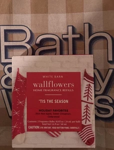 “TIS THE SEASON” Wallflower Refills X 2. .  BATH & BODY WORKS.  SHIPS FREE!!! - Picture 1 of 2