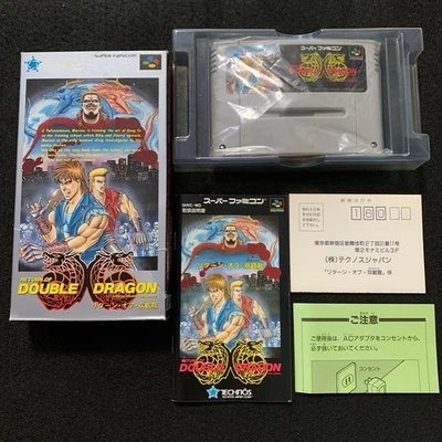 RETURN OF DOUBLE DRAGON Nintendo Super Famicom SFC Japan Import F/S Tested - Image 1 of 4
