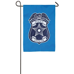 Bandera con apliques de jardín del Departamento de Policía, 168609 - Imagen 1 de 4