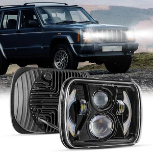 For Dodge Pickup Truck 2x 7X6" LED Headlights Hi/Lo Sealed Beam DRL Turn Signal - Picture 1 of 11