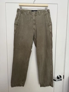 Abercrombie & Fitch Men Lightweight Jeans Loose Fit Sz 32x32 Olive Green Comfort - Picture 1 of 13