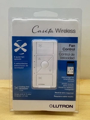 Lutron Smart Fan Speed Control, for Pull Chain Fans, 1.5-Amp/Single Pole, White - Image 1 of 4