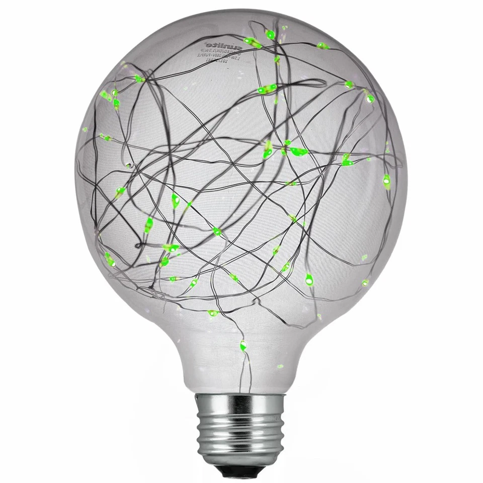 SUNLITE 1.5w Green G40 Decorative LED Bulb - 100-260v E26 Medium base - Image 1 of 1