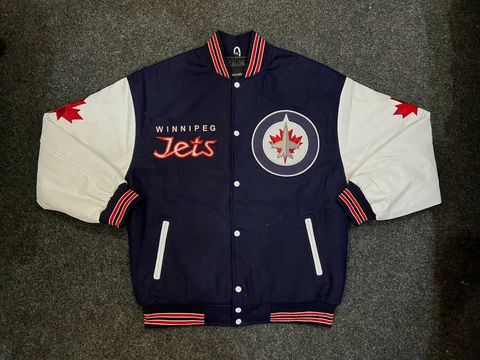 NHL Winnipeg Jets varsity Jacket all sizes Cover