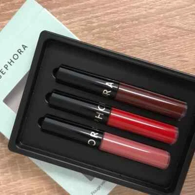 SEPHORA COLLECTION Mini Crema Mancha Labial Set 3 x 0.08 oz/2.5 ml Nuevo en Caja Foto 1 de 2