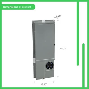 Square D SC3042M200PF 200A 30SP 42Cir Solar Ready Meter Main Breaker Load Center - Picture 1 of 9