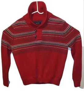 Mens Nautica Medium Shawl Collar Sweater Original price - $128 EUC - Picture 1 of 12