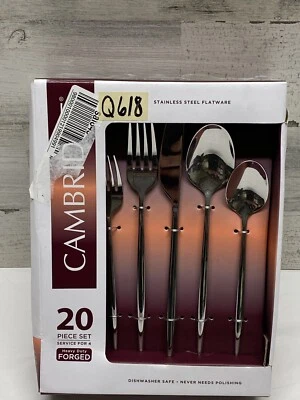 Juego de cubiertos de 20 piezas con espejo de mirada Cambridge Silversmiths servicio para 4 plateados Foto 1 de 4