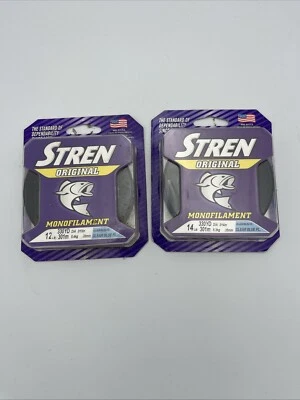 Stren Original Monofilament Line 8lb 330yds Clear Blue Fl ~ 2-Pack ~ NEW - Image 1 of 2