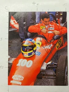Michele Alboreto Ferrari F1 Formel 1 Autogramm ori sig - Bild 1 von 2