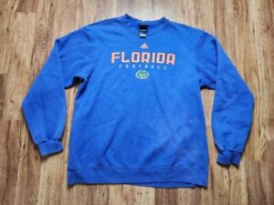 Florida Gators Sweater Adult Mens Large Blue Orange College University Adidas
