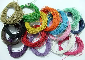 10mt filo in cotone cerato 1mm vari colori bijoux - Foto 1 di 17