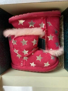 EMU Australia Botas Talla 6-12 Meses Bebé Niñas Noche Estrellada Rosa Gamuza (P2) - Imagen 1 de 8