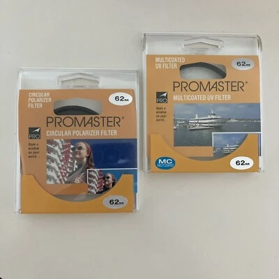 Set of (2) PROMASTER 62mm Filters - Circular Polarizer & Multicoated UV Filters - Image 1 of 4