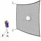 High Impact Golf Barrier Netting 10ft x 10ft Back Yard Sports Golf Practice Net