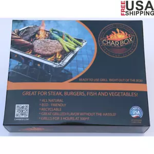 Portable Disposable BBQ Grill Recyclable Easy Light Charcoal No Chemicals 3hrs - Picture 1 of 8