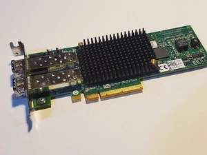 Dell Emulex LightPulse LPE12002 8GB Dual Port SFP Card R7WP7 Half Height Bracket - Picture 1 of 4