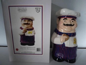 JEFF GORDON #24 Traditional Ceramic CHEF COOKIE JAR - Picture 1 of 4