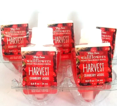 Bath Body Works, White Barn MADERAS DE ARÁNDANO Bombillas de Recarga de Flor de Pared, NUEVO x 5 Foto 1 de 4