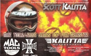 2003 Scott Kalitta West Coast Choppers Top Fuel US Nationals NHRA B/B Hero Card