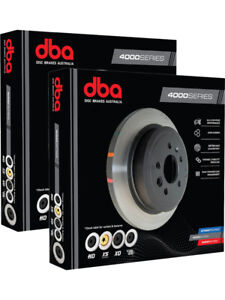 2 x DBA 4000 HD Disc Brake Rotor 282mm DBA4483 fits Honda S2000 2.0 AP (AP1)