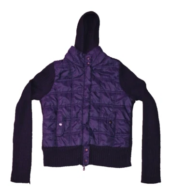 Y2K TAKEOUT Cremallera Completa Manga Larga Negro Suéter Chaqueta con Capucha Niñas Preadolescentes Mediano Foto 1 de 4