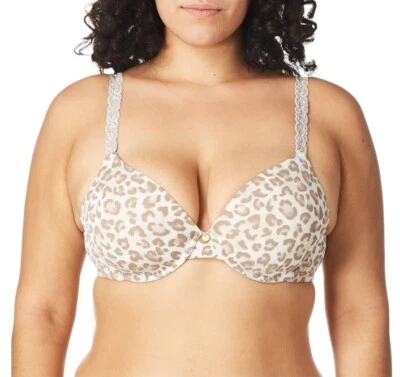 Camiseta NATORI 732080 Pure Luxe Sujetador Contorno Suave Estampado Animal Nueva Talla 32DDD Foto 1 de 4