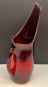 Vintage Ruby Red Pulled Pitcher with Applied Ruby Handle - Picture 1 of 7