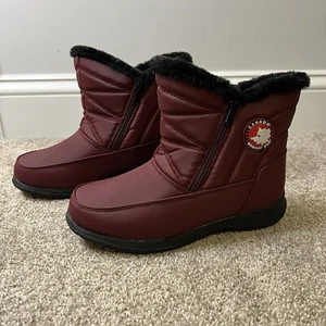 Canada Weather Gear Winter Snow Boots Women’s Size 7 Fur Lined Water Resistant - Picture 1 of 5