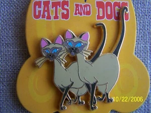 PIN DISNEY SI AM DLRP Gatos y Perros Serie... Si & AM Como Nuevo en Tarjeta - Imagen 1 de 2