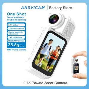 Daumen Sport Action Kamera 2.7K 180° drehbar 1.47'' WLAN Sport DV Fahrrad Recorder - Bild 1 von 22