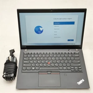 Lenovo ThinkPad T14s Laptop i7 10510U 1.8GHZ 14" Touch FHD 16GB 512GB Windows 11 - Picture 1 of 8
