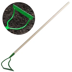 REKORD Garten Bügel Ziehhacke Hacke Rasen Erde Gewächshaus Stahl grün 16cm 134cm - Bild 1 von 4