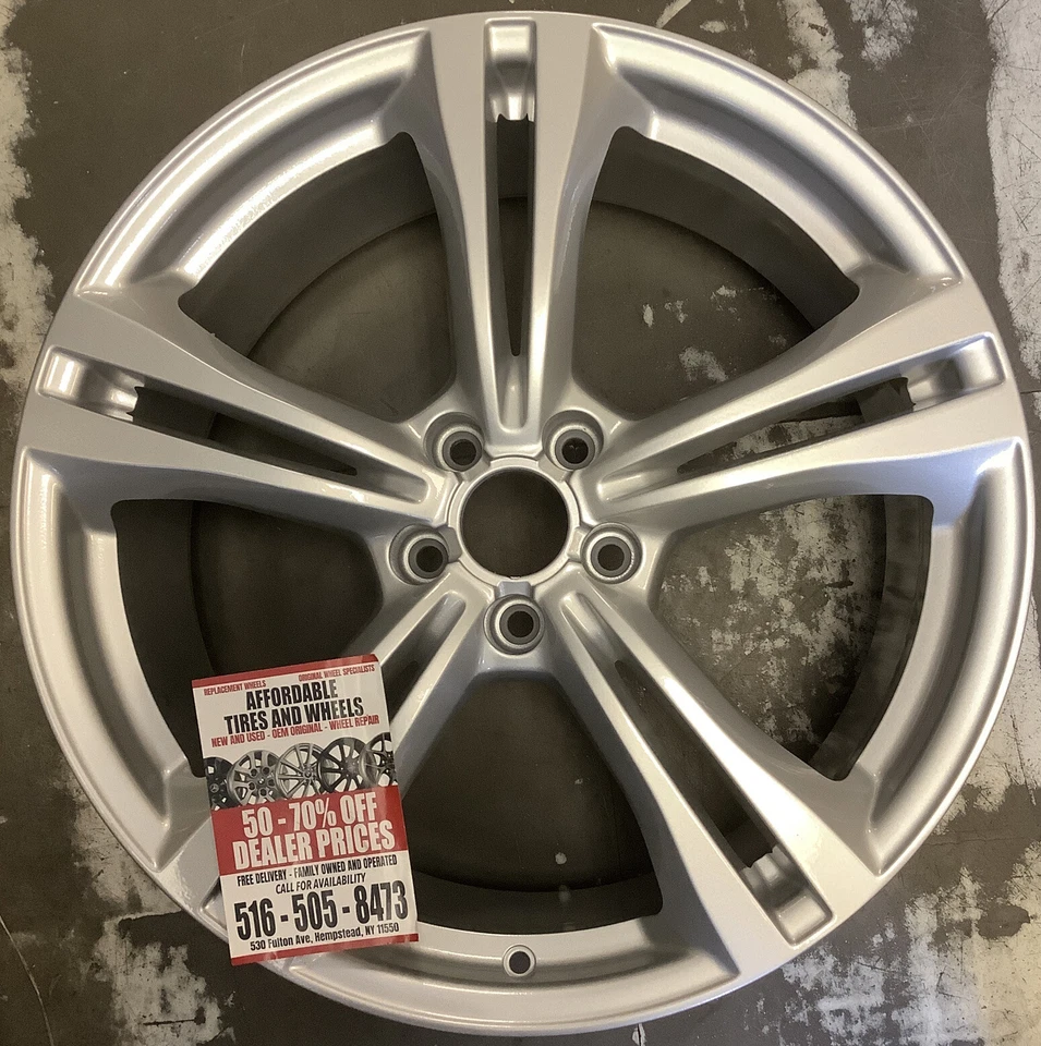 Audi S6 2013 2014 2015 16 2017 2018 58920 aluminum OEM wheel rim 20 x 8.5 Silver - Image 1 of 3
