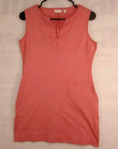 Top pulóver New York & Co para mujer pequeño naranja sin mangas cuello en V - Imagen 1 de 6
