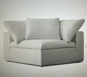 Restaurationsbeschläge Cloud Classic Eckschonbezug je Strukturleinen natur - Bild 1 von 4