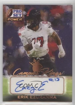 2021 Leaf Pro Set Power Campus Kings Auto Erik Ezukanma #CK-EE1 Auto - Image 1 of 2